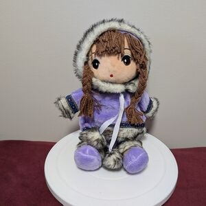 17" Inuit Plush Doll | Pacific North West Native Art